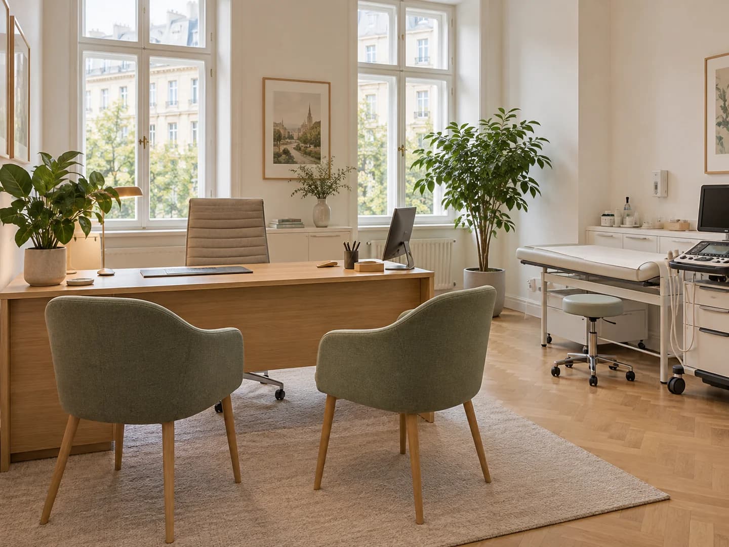 Behandlungszimmer der Ordination Dr. Frost